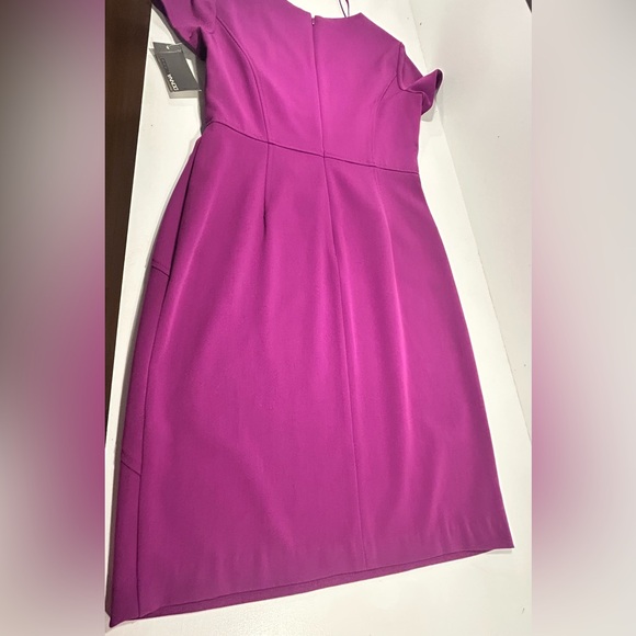 Donna Ricco New York Mulberry Purple Dress Size 4 NWT V-Neck Cocktail Dress - Picture 11 of 12